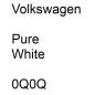 Preview: Volkswagen, Pure White, 0Q0Q.